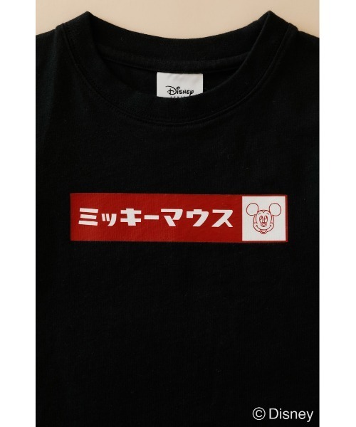 Disney SERIES CREATED by MUS（ディズニーシリーズクリエイテッドバイエムユーエス）の「MD MICKEY BOX LOGO KIDS Tシャツ（Tシャツ/カットソー・キッズ・ブラック/オフホワイト・X-SMALL）」の10枚目の写真