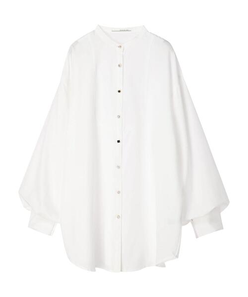 ELENCARE DUE（エレンカーレデュエ）の「・ELENCARE DUEブザムキリカエシャツチュニック（シャツ/ブラウス・レディース・ブラック/グレー/オフホワイト/ライトカーキ・FREE）」の8枚目の写真