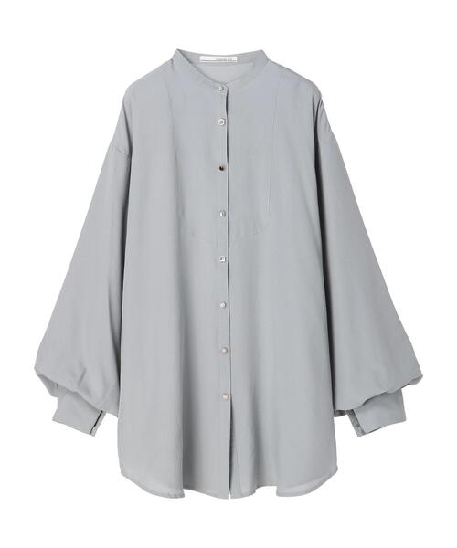 ELENCARE DUE（エレンカーレデュエ）の「・ELENCARE DUEブザムキリカエシャツチュニック（シャツ/ブラウス・レディース・ブラック/グレー/オフホワイト/ライトカーキ・FREE）」の7枚目の写真