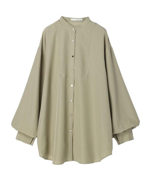 ELENCARE DUE（エレンカーレデュエ）の「・ELENCARE DUEブザムキリカエシャツチュニック（シャツ/ブラウス・レディース・ブラック/グレー/オフホワイト/ライトカーキ・FREE）」の5枚目の写真
