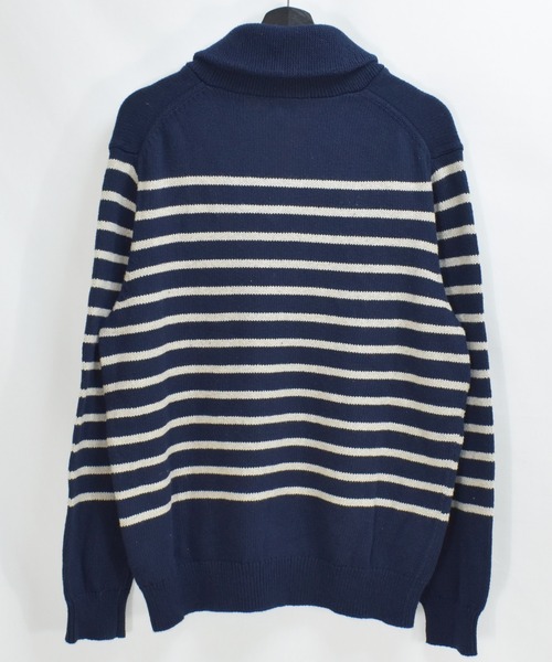 J.CREW（ジェイクルー）の「【ヴィンテージ古着】J CREW ジェイクルー コットンニットセーター ショールカラー（ニット/セーター・メンズ・ネイビー・LARGE）」の3枚目の写真