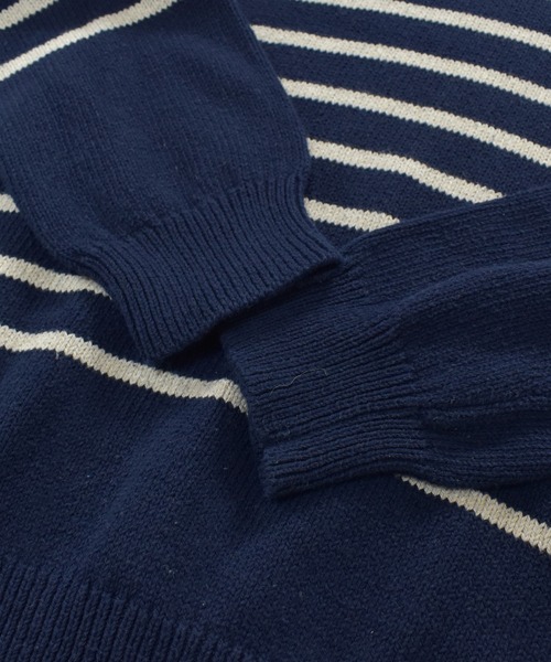 J.CREW（ジェイクルー）の「【ヴィンテージ古着】J CREW ジェイクルー コットンニットセーター ショールカラー（ニット/セーター・メンズ・ネイビー・LARGE）」の4枚目の写真