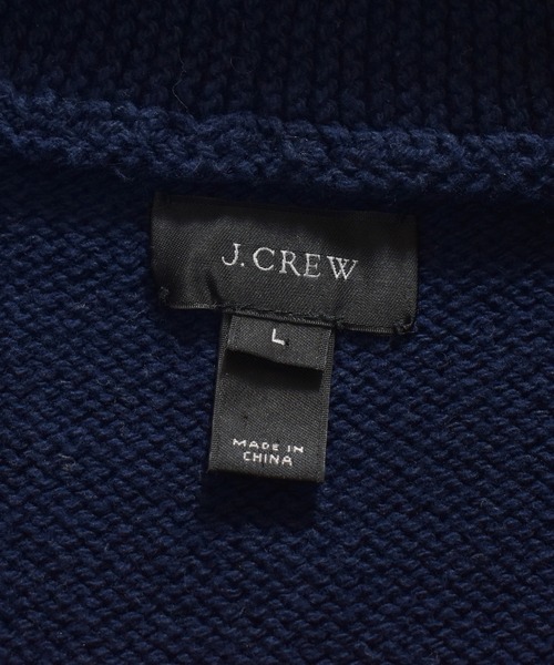 J.CREW（ジェイクルー）の「【ヴィンテージ古着】J CREW ジェイクルー コットンニットセーター ショールカラー（ニット/セーター・メンズ・ネイビー・LARGE）」の2枚目の写真