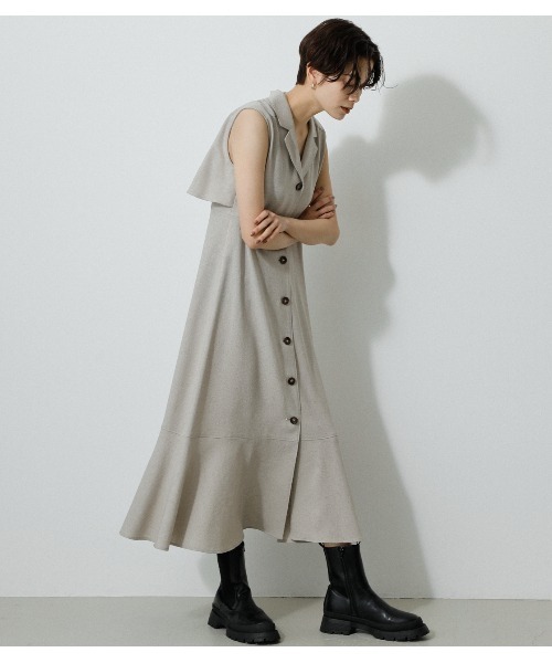 AZUL by moussy（アズールバイマウジー）の「OPEN COLLAR GILET