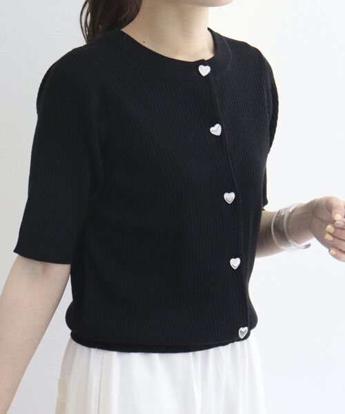 fredy emue - 新品 Fredy emue フレディエミュ パールボタン　ニットカーディガン カーディガン｜トップス｜fredy emue(フレディ エミュ