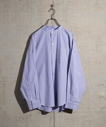 JOHN'S CLOSET | 【i】ブロードルーズフィットバンドカラービッグシャツ(シャツ/ブラウス)