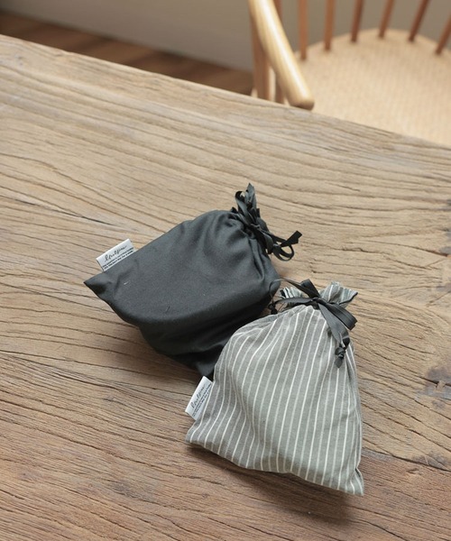 DONOBAN（ドノバン）の「巾着付き携帯スリッパ（その他シューズ・レディース・ブラック/ストライプ・ONESIZE）」の6枚目の写真