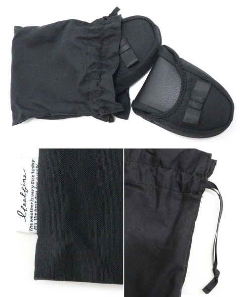 DONOBAN（ドノバン）の「巾着付き携帯スリッパ（その他シューズ・レディース・ブラック/ストライプ・ONESIZE）」の10枚目の写真