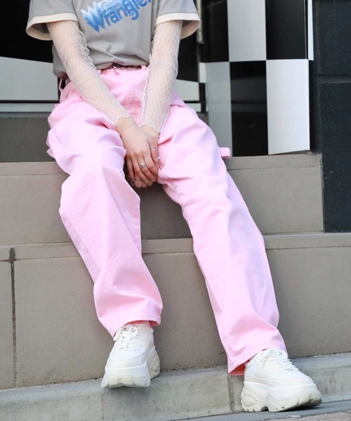 Right-on（ライトオン）の「【wrangler】カラーペインターパンツ