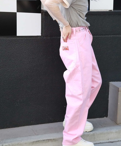 Right-on（ライトオン）の「【wrangler】カラーペインターパンツ（その他パンツ・レディース・ピンク・S/M/L/XL/XS）」の7枚目の写真