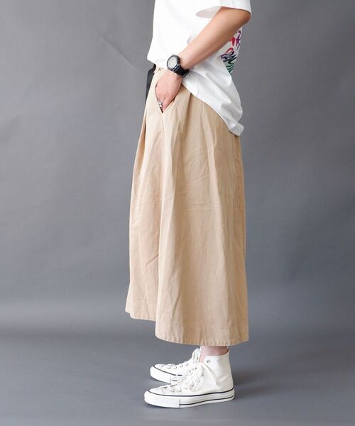 Gramicci（グラミチ）の「GRAMICCI/グラミチ TALECUT SKIRT テイルカットスカート G2SW-SK001（スカート・レディース・ベージュ系その他/ブラウン/ブルー・MEDIUM）」の5枚目の写真