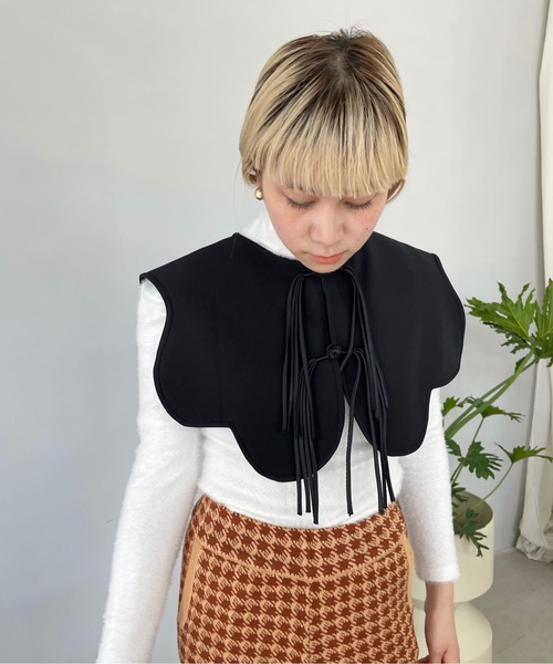 SANSeLF（サンセルフ）の「ハイネックシャギーニットトップス【SANSeLF】sanw22a002（ニット/セーター・レディース・ブルー/ブラック/イエロー/ホワイト/グリーン・FREE）」の12枚目の写真