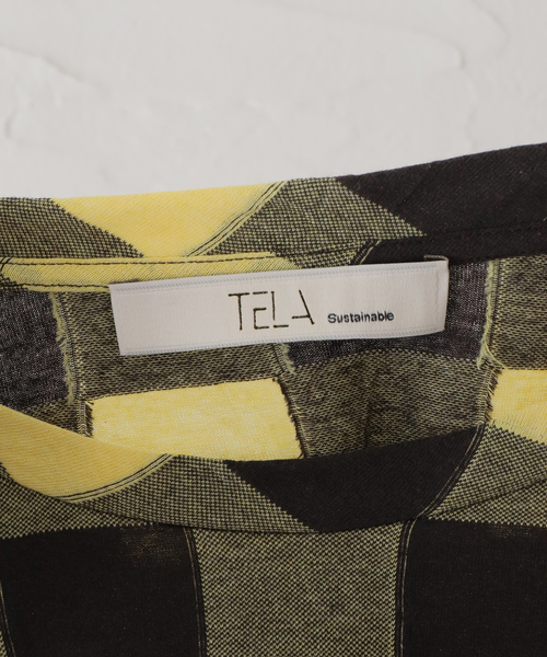 TELA（テラ）の「【TELA/テラ】CHECK L/S：カットソー（Tシャツ/カットソー・レディース・イエロー・SMALL）」の13枚目の写真