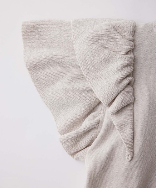 ROPE' PICNIC（ロペピクニック）の「フリルニットプルオーバー（ニット/セーター・レディース・ライトグレー/ブラック/クリーム/パープル系その他/ピンク系その他2・38）」の14枚目の写真