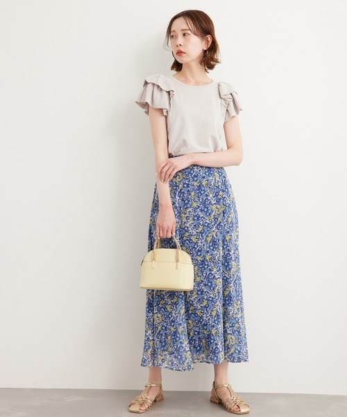 ROPE' PICNIC（ロペピクニック）の「フリルニットプルオーバー（ニット/セーター・レディース・ライトグレー/ブラック/クリーム/パープル系その他/ピンク系その他2・38）」の19枚目の写真