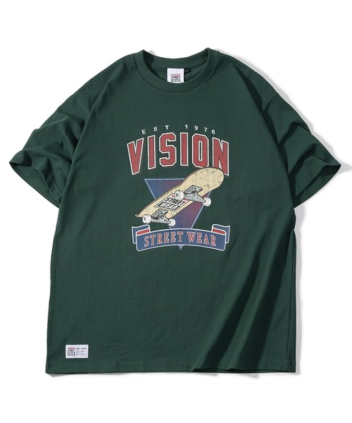 VISION STREET WEAR(ヴィジョンストリートウェア)の「【VISION STREET WEAR/ヴィジョンストリートウェア】スケボーグラフィックTシャツ/ビッグシルエット(Tシャツ/カットソー・メンズ・マスタード/ホワイト/チャコールグレー/ダークグリーン・M/XL/L)」の17枚目の写真