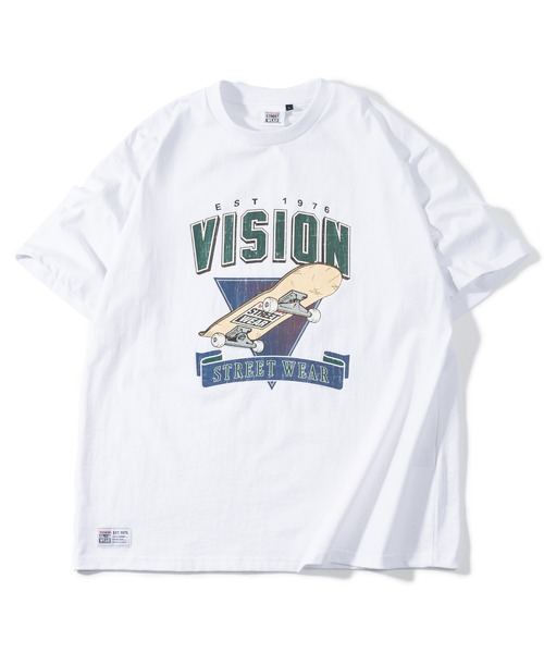 VISION STREET WEAR(ヴィジョンストリートウェア)の「【VISION STREET WEAR/ヴィジョンストリートウェア】スケボーグラフィックTシャツ/ビッグシルエット(Tシャツ/カットソー・メンズ・マスタード/ホワイト/チャコールグレー/ダークグリーン・M/XL/L)」の15枚目の写真