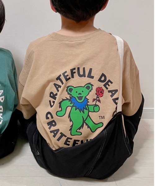 ムラサキスポーツ by RiY（ムラサキスポーツバイアールアイワイ）の「【ZOZOタウン限定アイテム】ANTIBAL/アンティバル x RIY監修 キッズ オーバーサイズTシャツ　 222AN3ST232MU（Tシャツ/カットソー・キッズ・ホワイト/チャコールグレー/ベージュ/モスグリーン・130cm/140cm/150cm/160cm）」の3枚目の写真