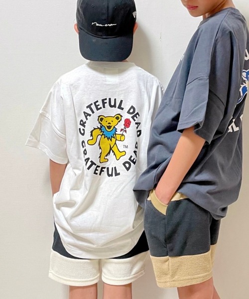 ムラサキスポーツ by RiY（ムラサキスポーツバイアールアイワイ）の「【ZOZOタウン限定アイテム】ANTIBAL/アンティバル x RIY監修 キッズ オーバーサイズTシャツ　 222AN3ST232MU（Tシャツ/カットソー・キッズ・ホワイト/チャコールグレー/ベージュ/モスグリーン・130cm/140cm/150cm/160cm）」の2枚目の写真