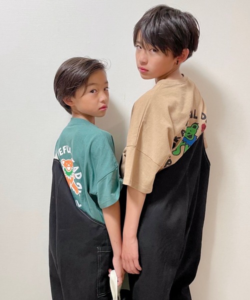 ムラサキスポーツ by RiY（ムラサキスポーツバイアールアイワイ）の「【ZOZOタウン限定アイテム】ANTIBAL/アンティバル x RIY監修 キッズ オーバーサイズTシャツ　 222AN3ST232MU（Tシャツ/カットソー・キッズ・ホワイト/チャコールグレー/ベージュ/モスグリーン・130cm/140cm/150cm/160cm）」の20枚目の写真