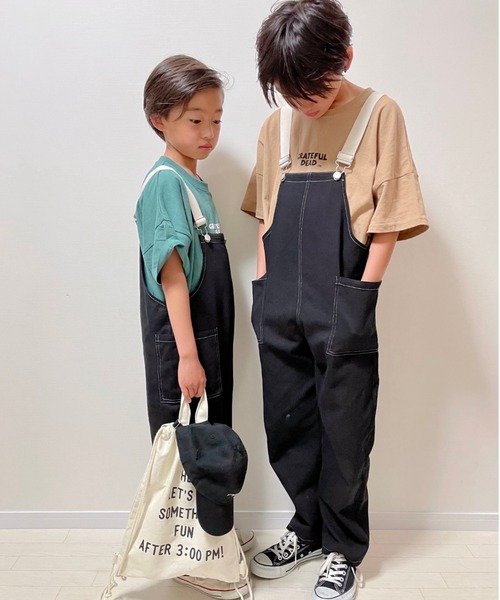 ムラサキスポーツ by RiY（ムラサキスポーツバイアールアイワイ）の「【ZOZOタウン限定アイテム】ANTIBAL/アンティバル x RIY監修 キッズ オーバーサイズTシャツ　 222AN3ST232MU（Tシャツ/カットソー・キッズ・ホワイト/チャコールグレー/ベージュ/モスグリーン・130cm/140cm/150cm/160cm）」の18枚目の写真