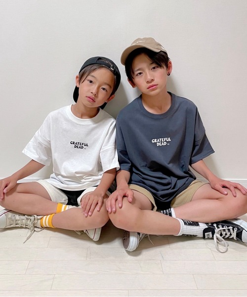 ムラサキスポーツ by RiY（ムラサキスポーツバイアールアイワイ）の「【ZOZOタウン限定アイテム】ANTIBAL/アンティバル x RIY監修 キッズ オーバーサイズTシャツ　 222AN3ST232MU（Tシャツ/カットソー・キッズ・ホワイト/チャコールグレー/ベージュ/モスグリーン・130cm/140cm/150cm/160cm）」の16枚目の写真