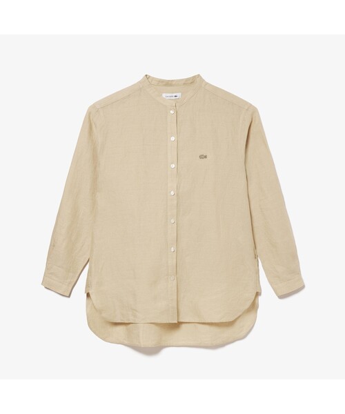 LACOSTE（ラコステ）の「リネンスタンドカラーシャツ（シャツ