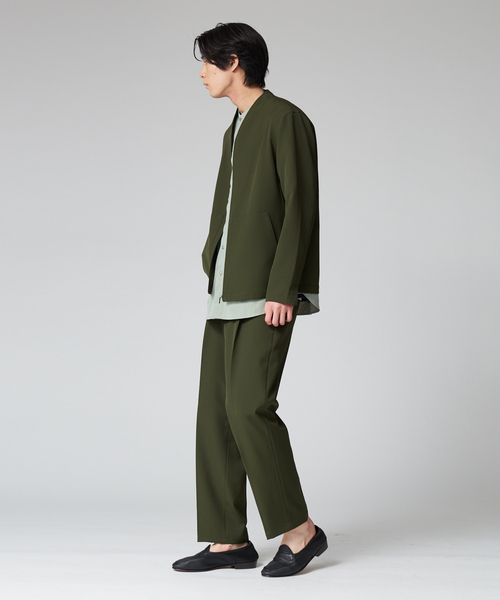 ABAHOUSE（アバハウス）の「【セットアップ対応】2タック ストレッチ ワイドテーパード パンツ（その他パンツ・メンズ・ダークグリーン/ネイビー/グレー/マスタード/スモークピンク・44/46/48）」の9枚目の写真