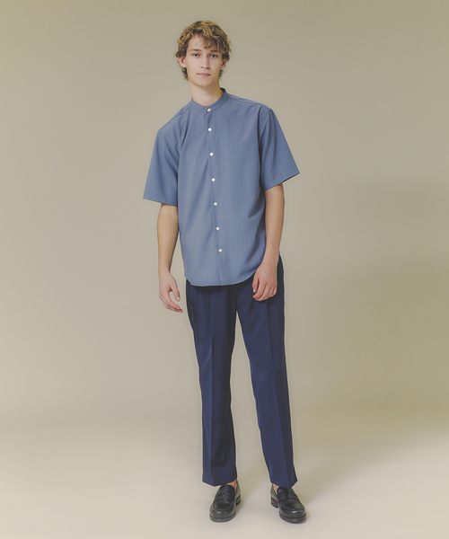 ABAHOUSE（アバハウス）の「【セットアップ対応】2タック ストレッチ ワイドテーパード パンツ（その他パンツ・メンズ・ダークグリーン/ネイビー/グレー/マスタード/スモークピンク・44/46/48）」の10枚目の写真