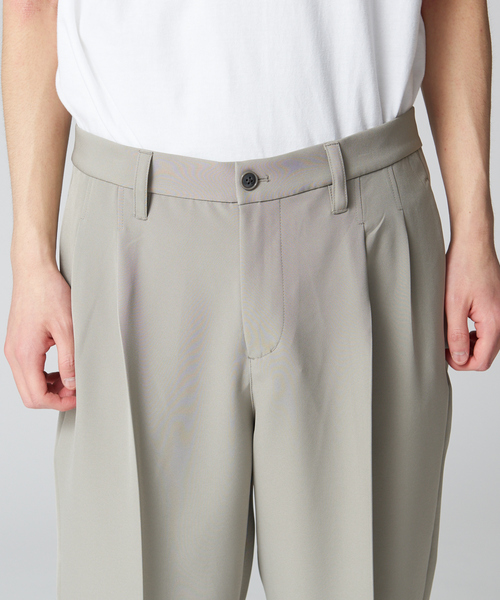 ABAHOUSE（アバハウス）の「【セットアップ対応】2タック ストレッチ ワイドテーパード パンツ（その他パンツ・メンズ・ダークグリーン/ネイビー/グレー/マスタード/スモークピンク・44/46/48）」の14枚目の写真