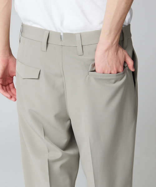 ABAHOUSE（アバハウス）の「【セットアップ対応】2タック ストレッチ ワイドテーパード パンツ（その他パンツ・メンズ・ダークグリーン/ネイビー/グレー/マスタード/スモークピンク・44/46/48）」の17枚目の写真