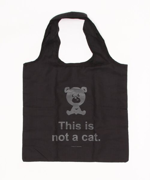 This is not a cat.(ディスイズノットアキャット)の「【 This is not a cat. / ディスイズ ノット ア キャット 】 エコバッグ eco bag 4580742400901 MDI(トートバッグ・レディース・ブラック・FREE)」の1枚目の写真