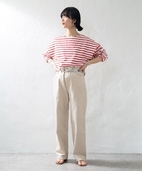 SHENERY（シーナリー）の「ベージュBIGデニムパンツ（デニムパンツ・レディース・ベージュ・36/38）」の10枚目の写真