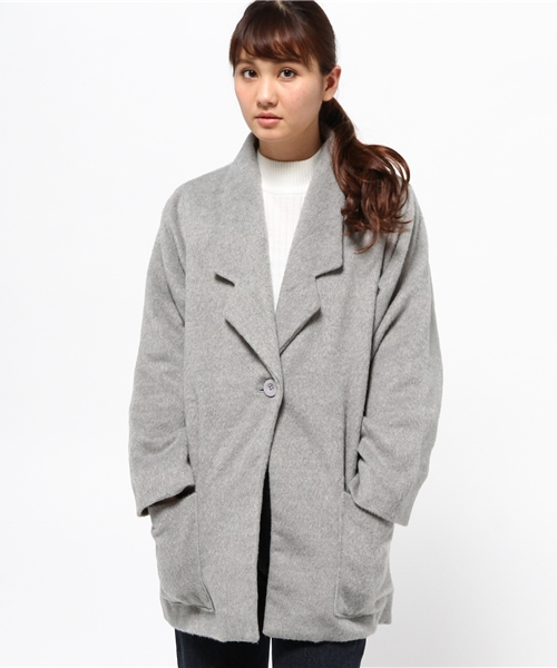 Kastane(カスタネ)の「【Kastane】サイズ変更中綿ビッグジャケット(その他アウター・レディース・ネイビー/グレー・FREE)」の13枚目の写真