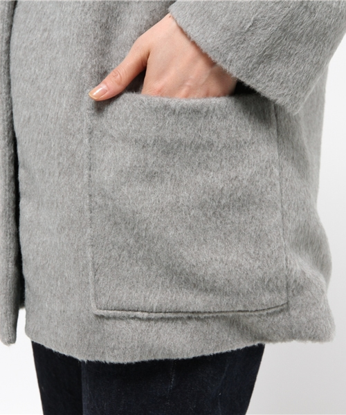 Kastane(カスタネ)の「【Kastane】サイズ変更中綿ビッグジャケット(その他アウター・レディース・ネイビー/グレー・FREE)」の9枚目の写真