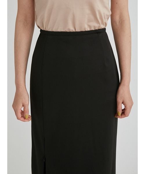 FRAY I.D(フレイアイディー)の「ロングスリットジャージースカート(スカート・レディース・ブラック/グリーン/ベージュ・0/1)」の12枚目の写真