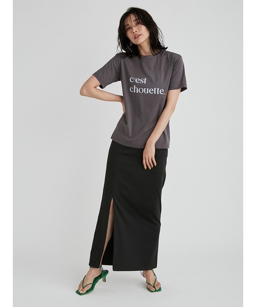 FRAY I.D(フレイアイディー)の「ロングスリットジャージースカート(スカート・レディース・ブラック/グリーン/ベージュ・0/1)」の19枚目の写真