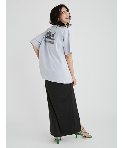 FRAY I.D(フレイアイディー)の「ロングスリットジャージースカート(スカート・レディース・ブラック/グリーン/ベージュ・0/1)」の20枚目の写真