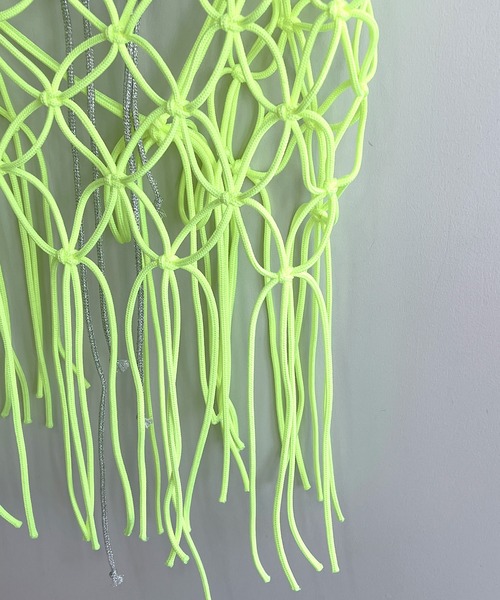 MAISON CHUCLLA（メゾンチュクラ）の「ハンドメイド ネオン マクラメキャミソール chwj22s02（キャミソール・レディース・イエロー・FREE）」の15枚目の写真