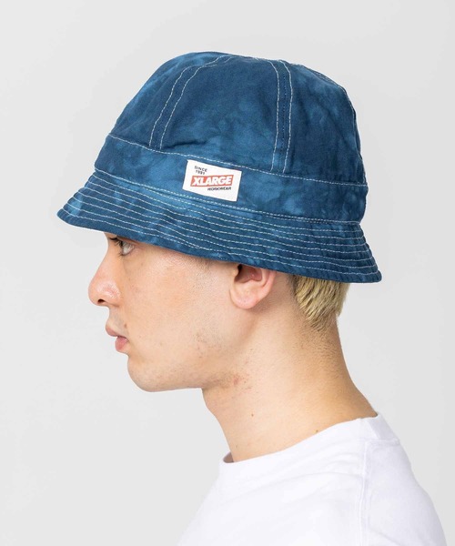XLARGE（エクストララージ）の「OVERDYE HAT/オーバーダイ　加工　メンズ　バケハ　帽子（ハット・メンズ・ブラック/ネイビー/ブラウン・M/L）」の11枚目の写真