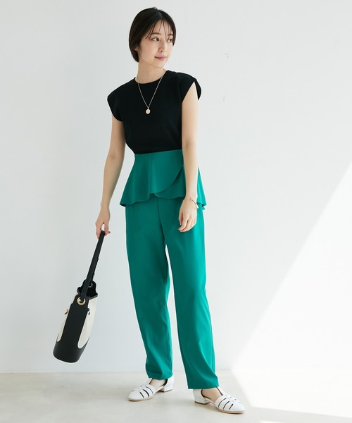 VIS（ビス）の「【UVケア・接触冷感・洗える】前後2WAY美人スリーブニットプルオーバー（ニット/セーター・レディース・ブラック/ホワイト/オレンジ系その他4/グリーン/ブラウン/ブルー・FREE）」の10枚目の写真