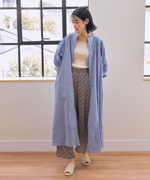LAKOLE（ラコレ）の「パフスリーブテントラインワンピース