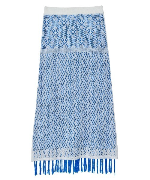 AMERI GEOMETRIC SHEER COLOR SKIRT　アメリ Ameri（アメリ）の「GEOMETRIC SHEER COLOR SKIRT（スカート