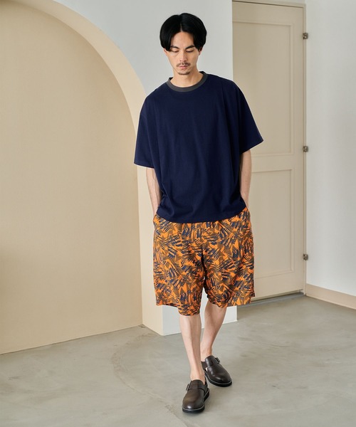 niko and...(ニコアンド)の「配色タックTシャツ(Tシャツ/カットソー・メンズ・ベージュ/オフホワイト/ネイビー・MEDIUM/LARGE)」の8枚目の写真