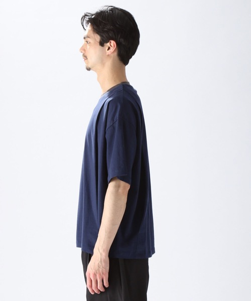 niko and...(ニコアンド)の「配色タックTシャツ(Tシャツ/カットソー・メンズ・ベージュ/オフホワイト/ネイビー・MEDIUM/LARGE)」の15枚目の写真