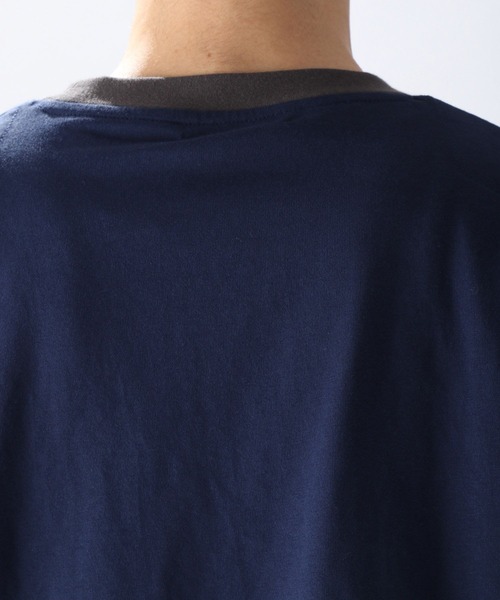 niko and...(ニコアンド)の「配色タックTシャツ(Tシャツ/カットソー・メンズ・ベージュ/オフホワイト/ネイビー・MEDIUM/LARGE)」の20枚目の写真