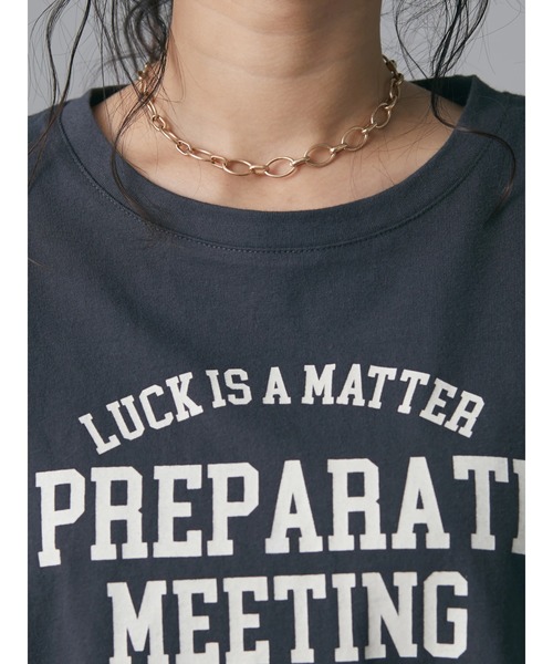 CRAFT STANDARD BOUTIQUE(クラフトスタンダードブティック)の「布帛切替アメカジロゴTEE *◆(Tシャツ/カットソー・レディース・チャコールグレー/オフホワイト/サックスブルー・FREE)」の15枚目の写真