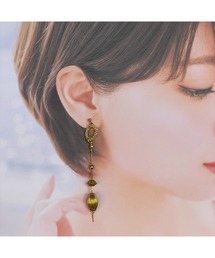 【musk】ALLゴールドのロングピアス(MA)