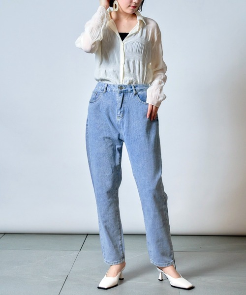 MAISON BREEZE(メゾンブリーズ)の「【MAISON BREEZE】シフォンファンシープリーツシャツブラウス SCCH140(シャツ/ブラウス・レディース・ホワイト/ブラック/アイボリー・FREE)」の5枚目の写真