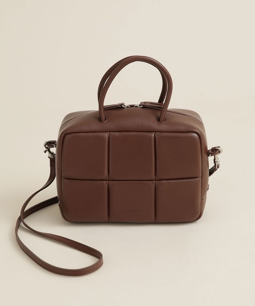 ADD CULUMN（アドカラム）の「ADD CULUMN/ＰＵＦＦ ボストンバッグ（ボストンバッグ・レディース・ブラック/ベージュ/ブラウン・FREE）」の3枚目の写真